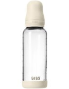 BIBS Baby Glass Bottle Silicone шише против колики със силиконова приставка за пиене Ivory 1 бр.