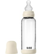 BIBS Baby Glass Bottle Silicone шише против колики със силиконова приставка за пиене Ivory 1 бр.