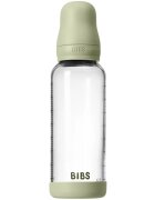 BIBS Baby Glass Bottle Silicone шише против колики със силиконова приставка за пиене Sage 1 бр.