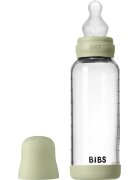 BIBS Baby Glass Bottle Silicone шише против колики със силиконова приставка за пиене Sage 1 бр.