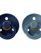BIBS Colour Natural Rubber Size 1: 0+ months биберон Deep Space / Petrol 2 бр.