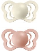 BIBS Couture Natural Rubber Size 1: 0+ months биберон Ivory / Blush 2 бр.