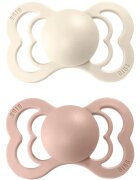 BIBS Supreme Natural Rubber Size 1: 0+ months биберон Ivory / Blush 2 бр.