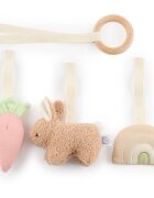 Bieco Activity Toy Bunny Fine контрастна играчка за окачане 1 бр.