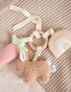 Bieco Activity Toy Bunny Fine контрастна играчка за окачане 1 бр.