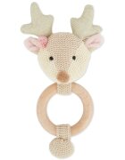Bieco Grasping Toy with Rattle Fawn играчка с дрънкалка 0 m+ 1 бр.