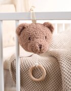 Bieco Musical Toy Bear Mika контрастна играчка за окачане с мелодия 1 бр.