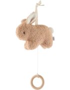 Bieco Musical Toy Bunny Fine контрастна играчка за окачане с мелодия 1 бр.