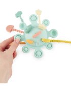 Bieco Silicone Activity Planet играчка за подреждане 12 m+ Eucalyptus 1 бр.