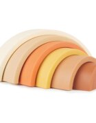 Bieco Silicone Rainbow дъга за сглобяване 12 m+ Chocolate Bliss 6 бр.