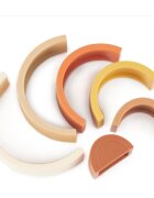 Bieco Silicone Rainbow дъга за сглобяване 12 m+ Chocolate Bliss 6 бр.