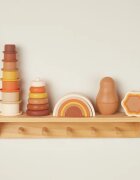 Bieco Silicone Rainbow дъга за сглобяване 12 m+ Chocolate Bliss 6 бр.