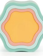 Bieco Silicone Stacking Tower Flower играчка за подреждане 12 m+ Tropical Vibes 4 бр.