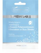 Bielenda Professional Supremelab Hydra Glow хидратираща платнена маска с екстракт от охлюви 1 бр.