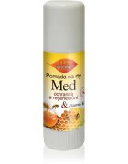 Bione Cosmetics Honey + Q10 защитен и регенериращ балсам за устни с витамин Е 11 мл.