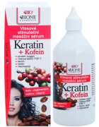 Bione Cosmetics Keratin + Caffeine серум за растеж на косата и укрепване от корените 215 мл.