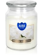 BISPOL Premium Line White Flowers ароматна свещ 500 гр.