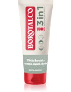Borotalco MEN 3 in 1 душ-гел за мъже за лице тяло и коса аромати Musk 200 мл.