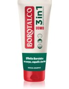 Borotalco MEN 3 in 1 душ-гел за мъже за лице тяло и коса аромати Unique Scent of 200 мл.