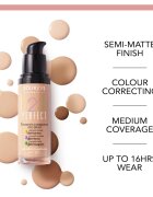 Bourjois 123 Perfect течен фон дьо тен за съвършен външен вид цвят 57 Hale Clair SPF 10 30 мл.