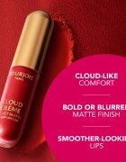 Bourjois Cloud Crème Velvet Matte ултра матиращо течно червило цвят 07 Red-y or Not 3.1 мл.