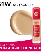Bourjois Healthy Mix озаряващ хидратиращ фон дьо тен 24 часа цвят 51W Light Vanilla 30 мл.