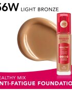 Bourjois Healthy Mix озаряващ хидратиращ фон дьо тен 24 часа цвят 56W Light Bronze 30 мл.
