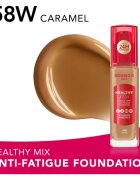 Bourjois Healthy Mix озаряващ хидратиращ фон дьо тен 24 часа цвят 58W Caramel 30 мл.