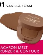 Bourjois Macaron Melt Bronzer & Contour бронзант и контурна пудра 2 в 1 цвят 01 Vanilla Foam 5 гр.