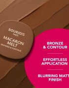 Bourjois Macaron Melt Bronzer & Contour бронзант и контурна пудра 2 в 1 цвят 03 Caramel Macchiato 5 гр.