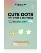breakout + aid Cute Dots For Spots and Blemishes локална грижа против акне със салицилова киселина 48 бр.