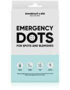 breakout + aid Emergency Dots For Spots and Blemishes локална грижа против акне на лицето деколтето и гърба с Tea Tree oil 72 бр.