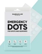 breakout + aid Emergency Dots For Spots and Blemishes локална грижа против акне на лицето деколтето и гърба с Tea Tree oil 72 бр.