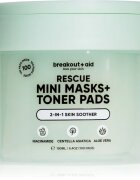 breakout + aid Mini Masks+Toner Pads Rescue тонизиращи възглавнички за успокояване на кожата 100 бр.