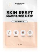 breakout + aid Skin Reset Niacinamide Mask платнена маска с ниацинамид 34 гр.