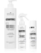 Brelil Professional Keraforce комплект за постигане на съвършен вид на косата 3 бр.