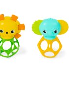 Bright Starts Soother Pals™ Easy-Grasp играчка с гризалка 3 m+ 2 бр.