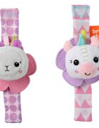 Bright Starts Wrist Pals Toy дрънкалка за ръка с гризалка Unicorn & Llama 0 m+ 2 бр.