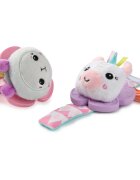 Bright Starts Wrist Pals Toy дрънкалка за ръка с гризалка Unicorn & Llama 0 m+ 2 бр.