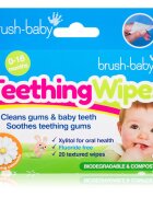 Brush Baby Applemint кърпички за зъби за деца 20 бр.