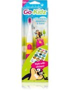 Brush Baby Go-Kidz четка за зъби с батерии над 3 г. Pink/Blue 1 бр.