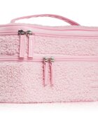BrushArt Accessories Double-layered fluffy make-up bag чантичка с две отделения Light pink 1 бр.