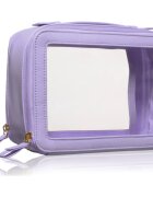 BrushArt Accessories Transparent make-up case козметично куфарче Lilac 1 бр.