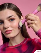 BrushArt Double Duty Blush & Powder brush четка за руж и пудра двустранен 1 бр.