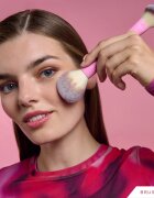 BrushArt Double Duty Blush & Powder brush четка за руж и пудра двустранен 1 бр.