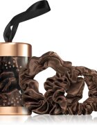 BrushArt Gift for You Slim & Midi satin scrunchie set ластици за коса Chocolate brown 3 бр.