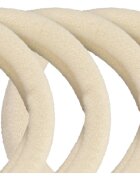 BrushArt Hair Band ластици за коса Beige 6 бр.