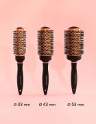 BrushArt Hair Ceramic round hairbrush керамична четка за коса За коса Ø 43 mm 1 бр.