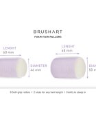 BrushArt Hair Foam hair rollers самозахващащи се ролки за коса 8 бр.