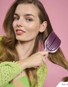 BrushArt Hair Vent blowdry hairbrush with boar bristles Четка за коса с влакна от найлон и глиган Large 1 бр.